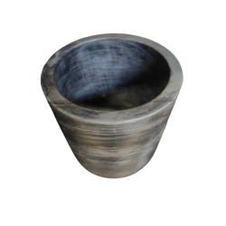Vase - Sort / gr� marmor sten