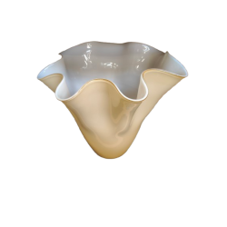 Glas vase - Creme
