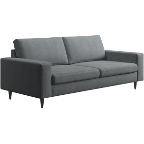 3 P sofa i lys gr� stof