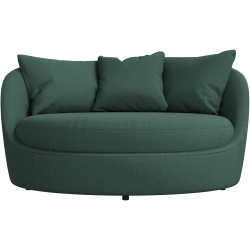 Loungestol i gr�nt stof