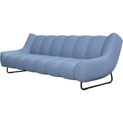 3 P. Sofa i lyst bl� stof