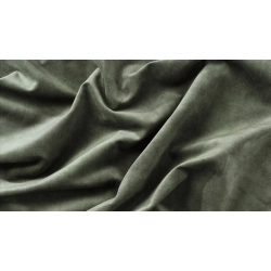 Sofa med chaiselong- Gr�n velour stof