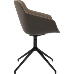 6 stk. spisestole i gr� l�der