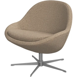 2 stk. l�nestole i beige/brun stof