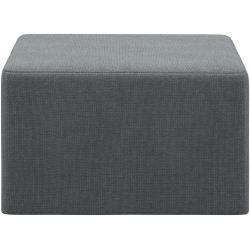 Puf med sovefunktion i gr� stof