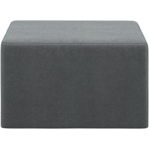 Puf med sovefunktion i gr� stof