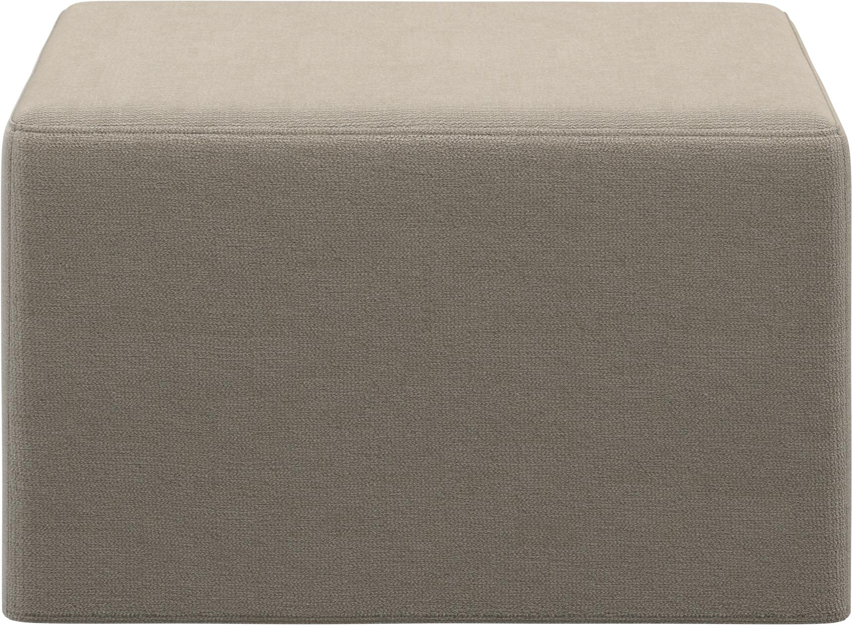 Puf med sovefunktion i beige stof