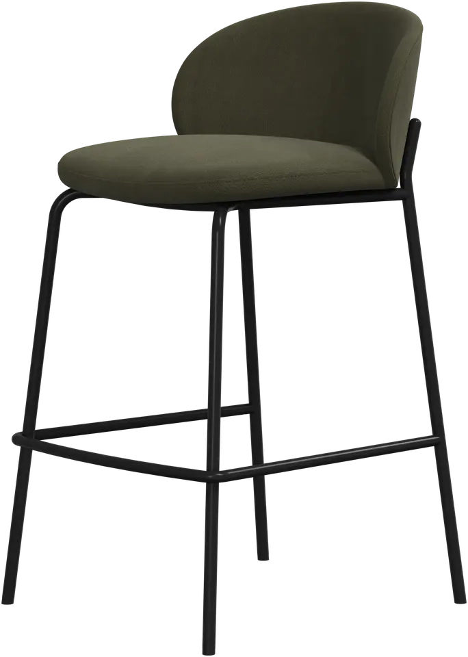 2 stk. barstole - gr�nt l�der