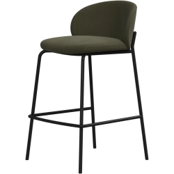 2 stk. barstole - gr�nt l�der