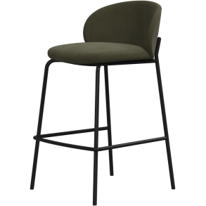 2 stk. barstole - gr�nt l�der