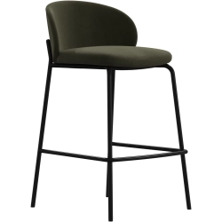 2 stk. barstole - gr�nt l�der