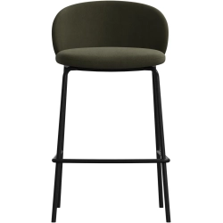 2 stk. barstole - gr�nt l�der