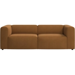 2,5 P sofa i sennepsgult stof