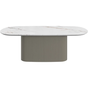 Sofabord hvid keramik/gr�