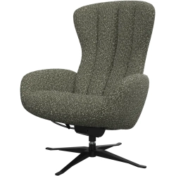 L�nestol + skammel i gr�n stof