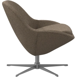 2 stk. l�nestole i beige/brun stof